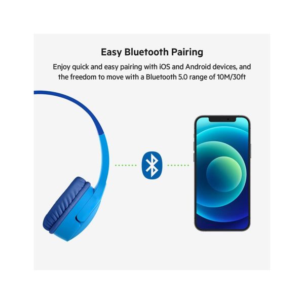 Belkin Soundform Mini Kids Hearing Protection Headphones Blue