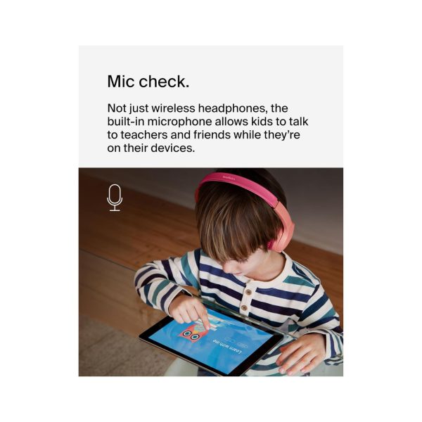 Belkin Soundform Mini Kids Hearing Protection Headphones Pink 3