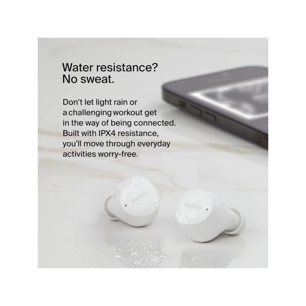 Belkin Soundform Bolt True Wireless Earbuds White 1