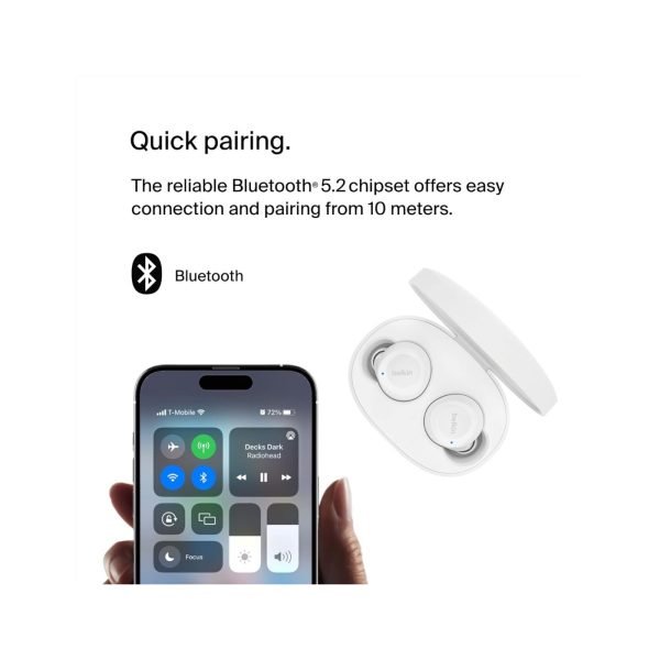 Belkin Soundform Bolt True Wireless Earbuds White 3