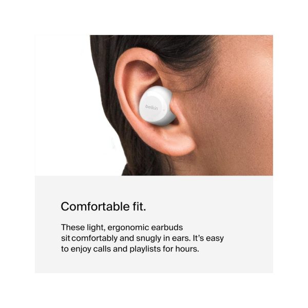 Belkin Soundform Bolt True Wireless Earbuds White 4