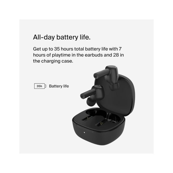 Belkin Soundform Pulse Noise Cancelling Earbuds Black 1