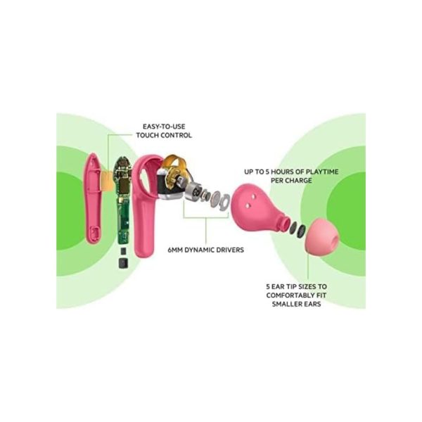 Belkin Soundform Nano True Wireless Earbuds For Kids Pink 1