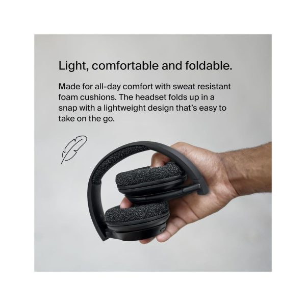 Belkin Soundform Adapt Over Ear Headset Boom Mic Black 1