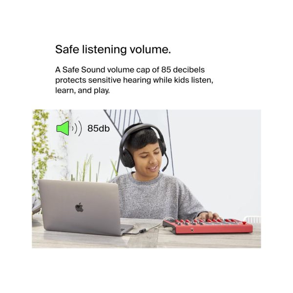 Belkin Soundform Inspire Kids Over Ear Headset with Boom Mic Black 1