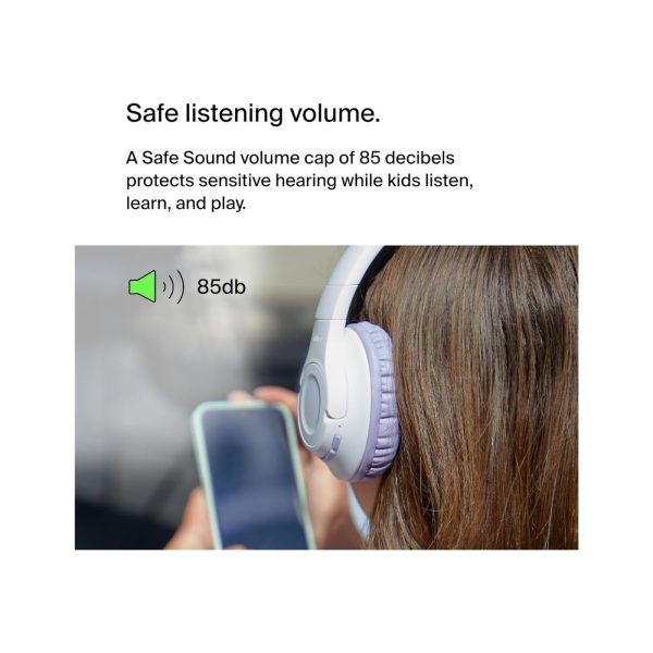 Belkin Soundform Inspire Kids Over Ear Headset with Boom Mic Lavender 1