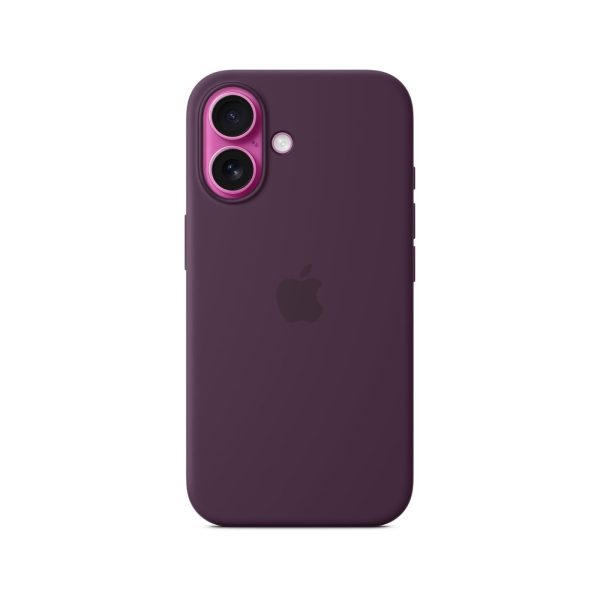 Apple iPhone 16 Plus Silicone Case with MagSafe Plum MYYD3
