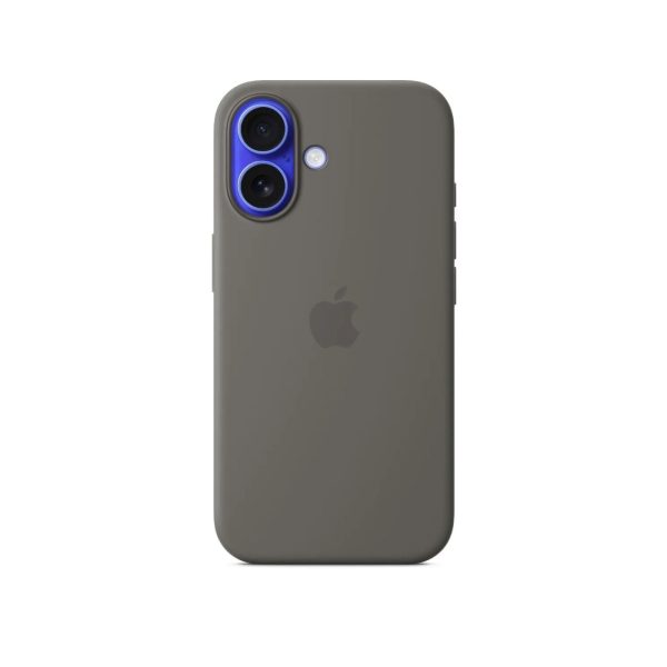 Apple iPhone 16 Silicone Case with MagSafe Stone Gray  MYY33