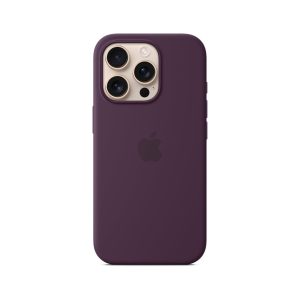 Apple iPhone 16 Pro Max Silicone Case with MagSafe Plum