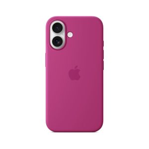 Apple iPhone 16 Silicone Case with MagSafe Fuchsia MYY53
