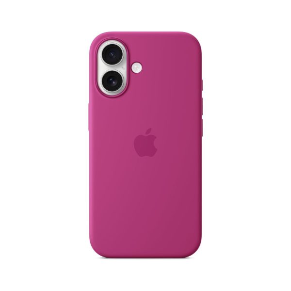 Apple iPhone 16 Silicone Case with MagSafe Fuchsia MYY53