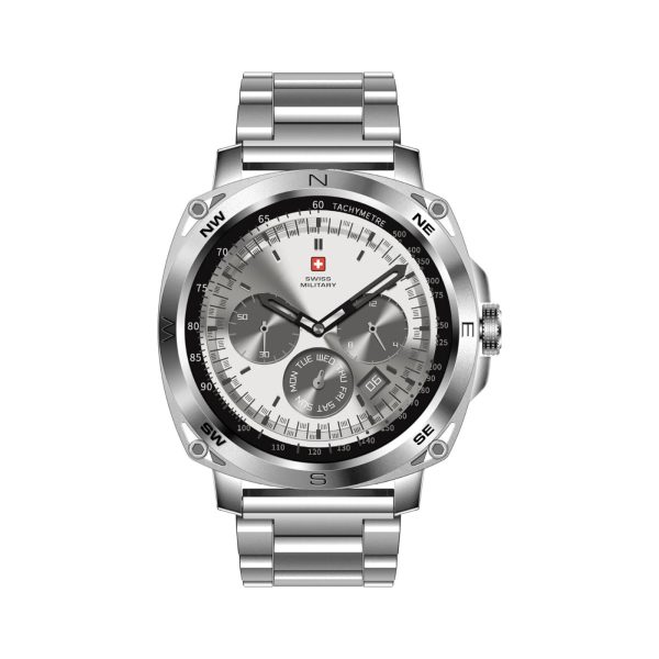 Swiss Military Dom 4 Smart Watch Silver