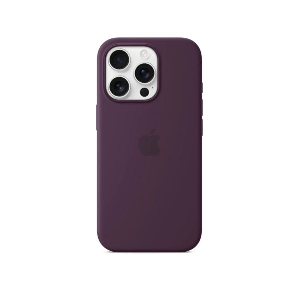 Apple iPhone 16 Pro Silicone Case with MagSafe Plum MYYM3