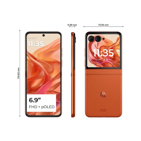 Motorola Razr 50 8GB Ram 256GB 5G Spritz Orange