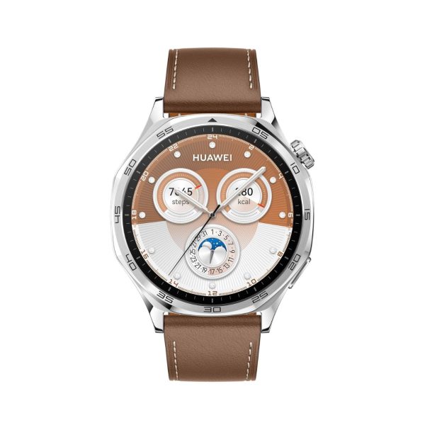 Huawei Watch GT5 46mm Brown Composite Leather Strap