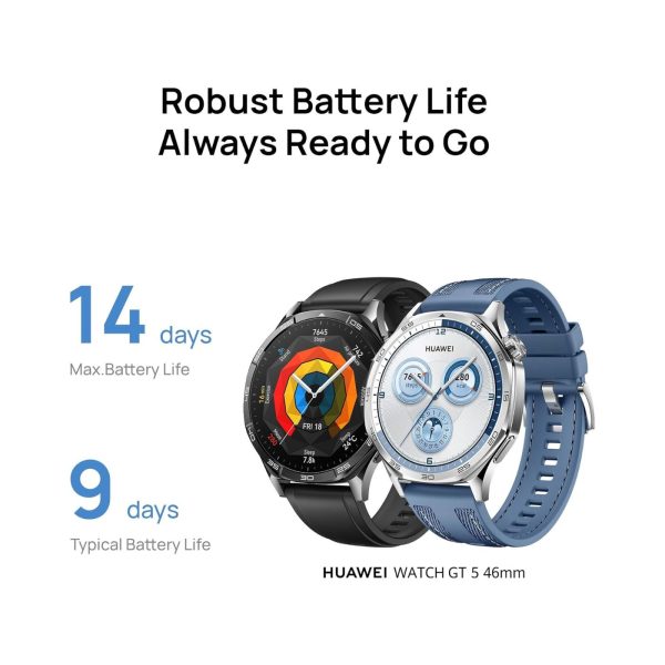 Huawei Watch GT5 46mm Brown Composite Leather Strap