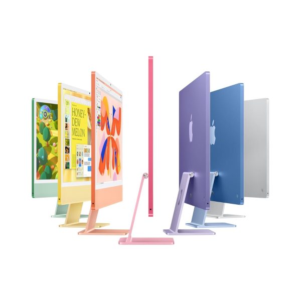 Apple 24" iMac with Retina 4.5K display: M4 chip, 16GB RAM, 256GB SSD with 10?core CPU and 10?core GPU, Arabic/English Keyboard - Blue-MWV13AB/A