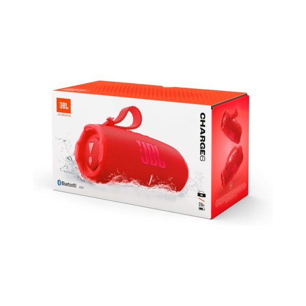JBL Charge 6 Bluetooth Speaker Red (2)