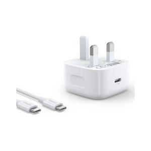 UGreen 20W Pd Fast Charger 1C With 1M Usbc   Usbc Cable Whit (1)