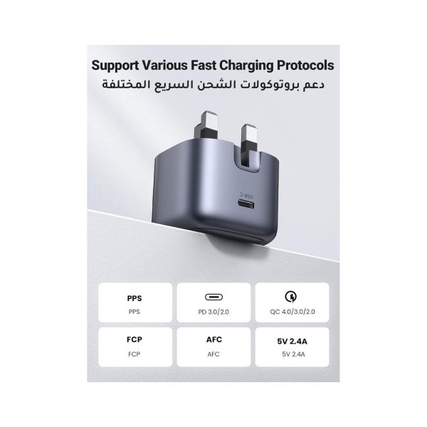 UGreen Nexode Gan 30W Pd Usb C Fast Charger Gray (8)