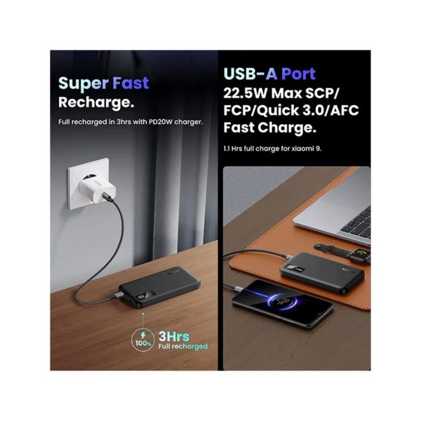 UGreen Powerbank 10000 Mah Pd 20W Black (2)