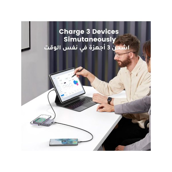 UGreen Powerbank 10000 Mah Pd 20W Magnetic With Stand Black (2)