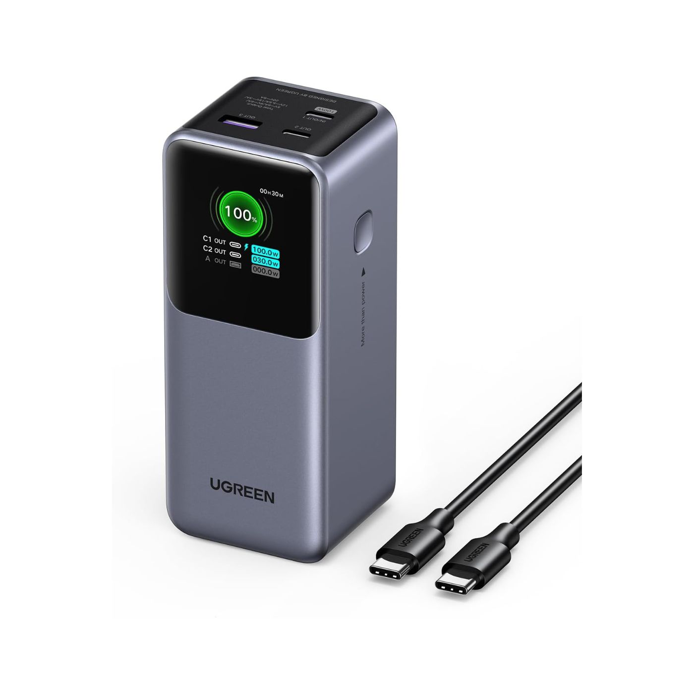 UGreen Powerbank 20000 Mah Pd 130W Gray (1)