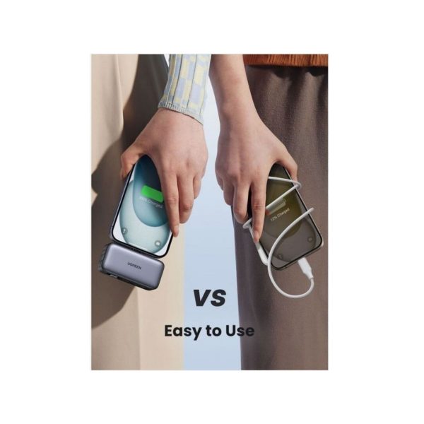 UGreen Powerbank 5000 Mah Pd 20W With Built In Usb C Gray (2)