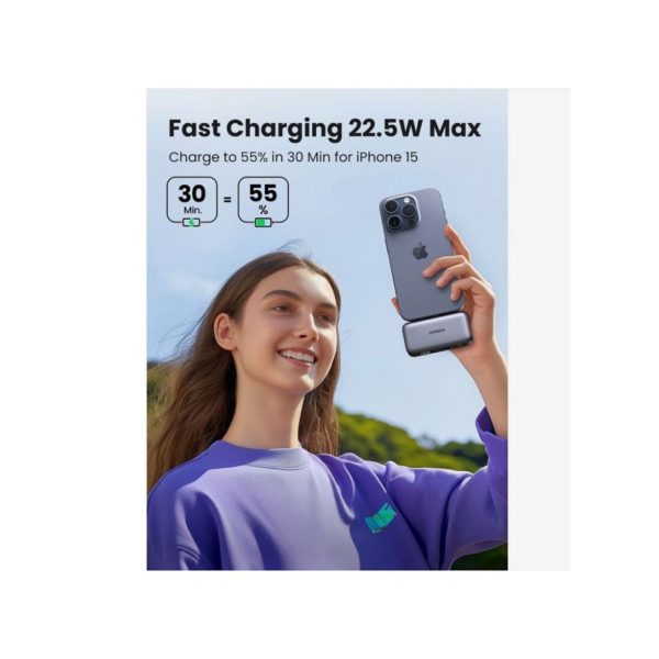 UGreen Powerbank 5000 Mah Pd 20W With Built In Usb C Gray (3)