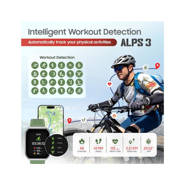 Swiss Military Alps 3 Smart Watch Green (2)