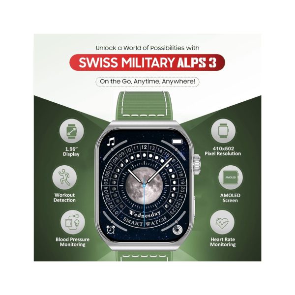 Swiss Military Alps 3 Smart Watch Green (4)