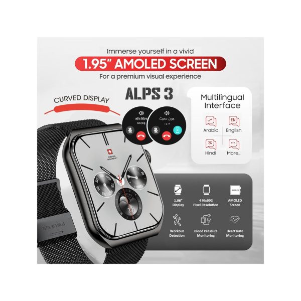 Swiss Military Alps 3 Smart Watch Gun Metal (8)