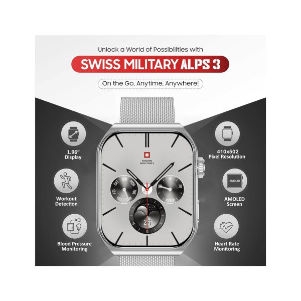 Swiss Military Alps 3 Smart Watch Silver (4)