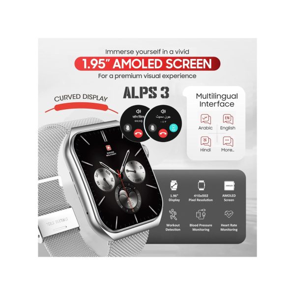 Swiss Military Alps 3 Smart Watch Silver (8)