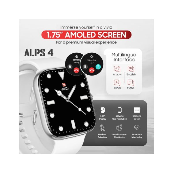 Swiss Military Alps 4 Smart Watch White (8)
