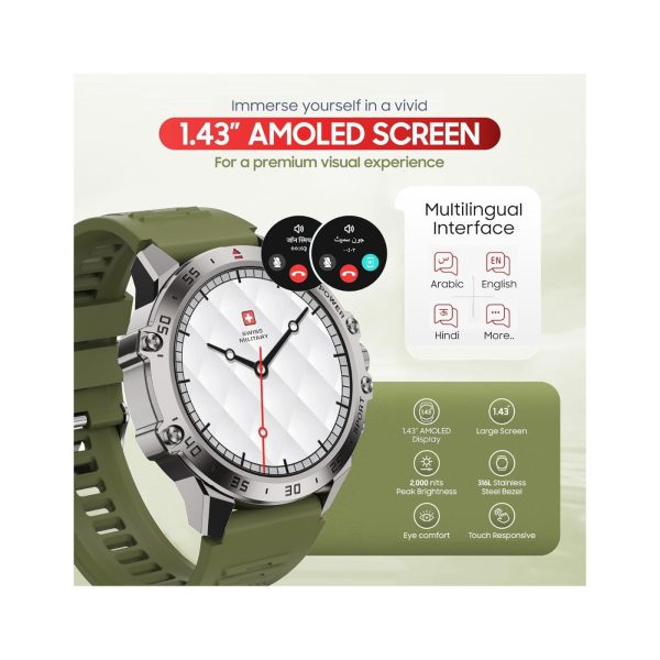 Swiss Military Dom 5 Smart Watch Green (6)