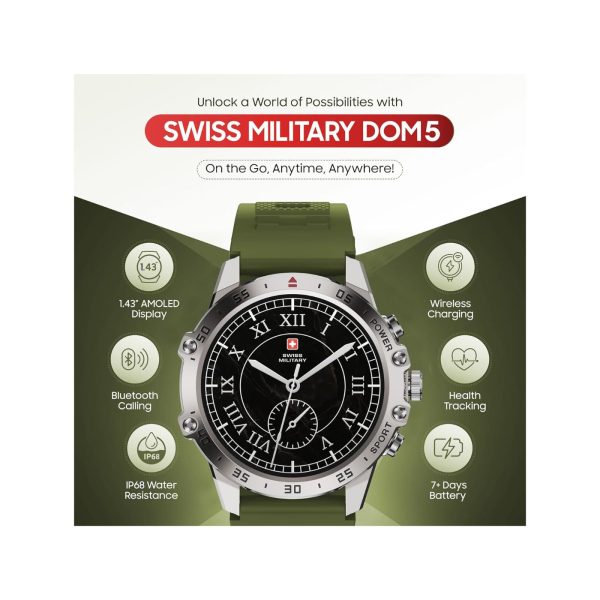 Swiss Military Dom 5 Smart Watch Green (7)