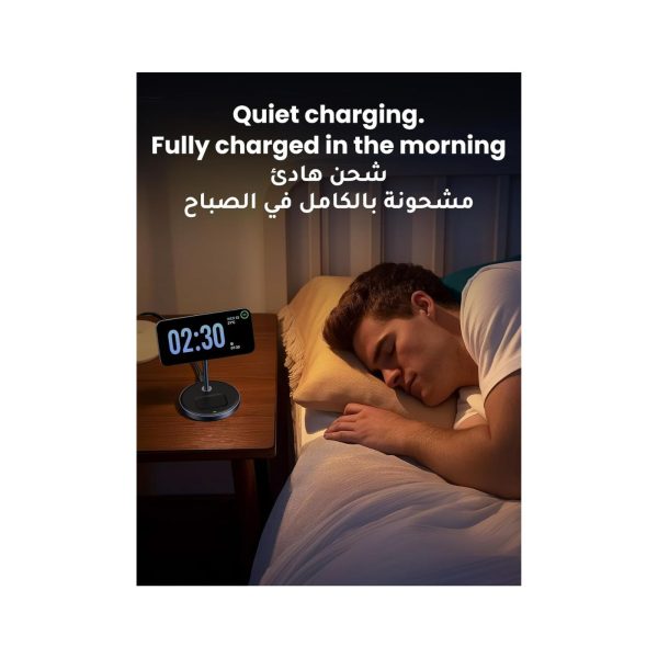 UGreen 2 In 1 Magnetic Wireless Charger 20W Gray (4)