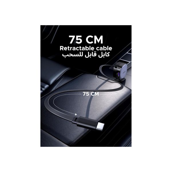 UGreen 75W 3 Port 1A 2C Pd Fast Car Charger Gray (2)