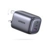 UGreen GaN 65W 3 Port 1A 2C PD Fast Travel Charger Gray (8)