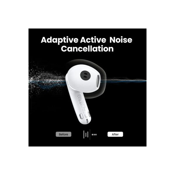 UGreen Hitune H6 Pro Hybrid Anc Earbuds White (5)