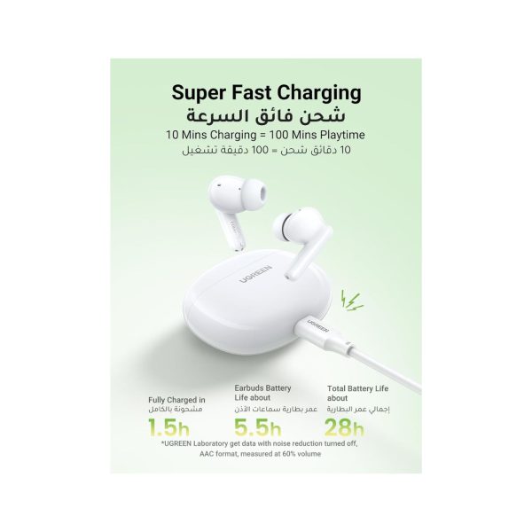 UGreen Hitune P3 True Wireless Earbuds White (7)