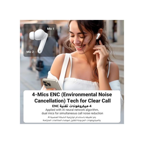 UGreen Hitune T3 Pro Anc Wireless Earbuds White (3)