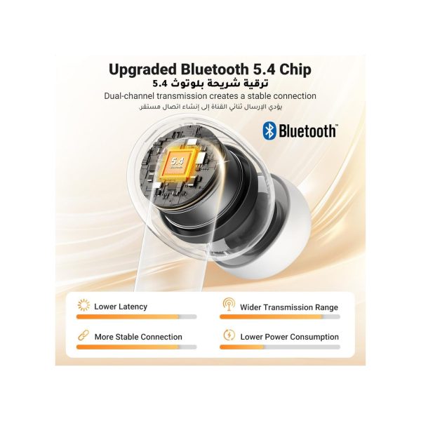 UGreen Hitune T3 Pro Anc Wireless Earbuds White (4)