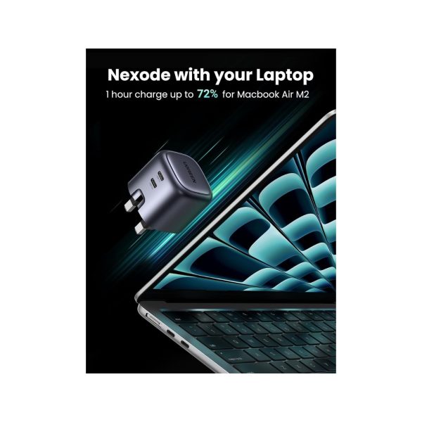 UGreen Nexode 45W Usb C 2C Pd Gan Fast Charger Gray (3)