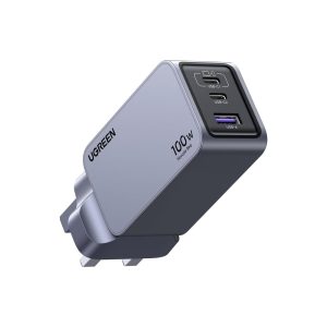 UGreen Nexode Pro 100W 3 Port 1A 2C PD GaN Fast Charger with (1)