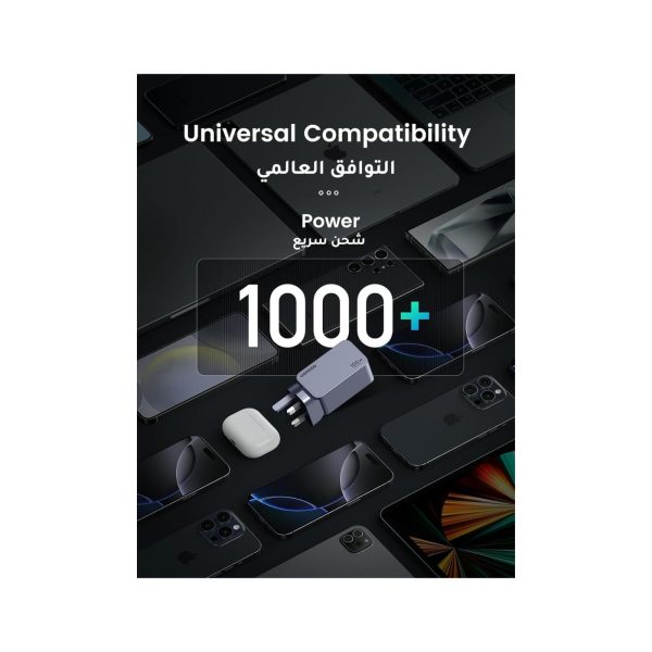 UGreen Nexode Pro 100W 3 Port 1A 2C PD GaN Fast Charger with (4)