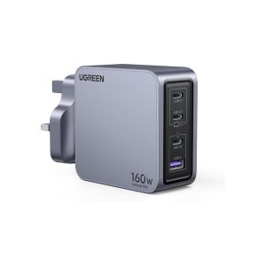 UGreen Nexode Pro 160W 4 Port 1A 3C PD GaN Fast Charger with (1)