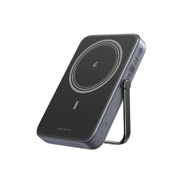 UGreen Powerbank Robotic 5000 Mah Pd 20W Magnetic With Stand Gray (2)