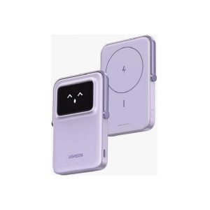 UGreen Powerbank Robotic 5000 Mah Pd 20W Magnetic With Stand Purple (1)
